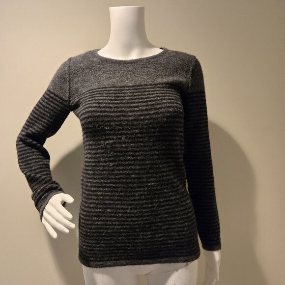 Isabel Marant Etoile Wallis Striped Sweater Gray Black 36/S - Picture 1 of 5